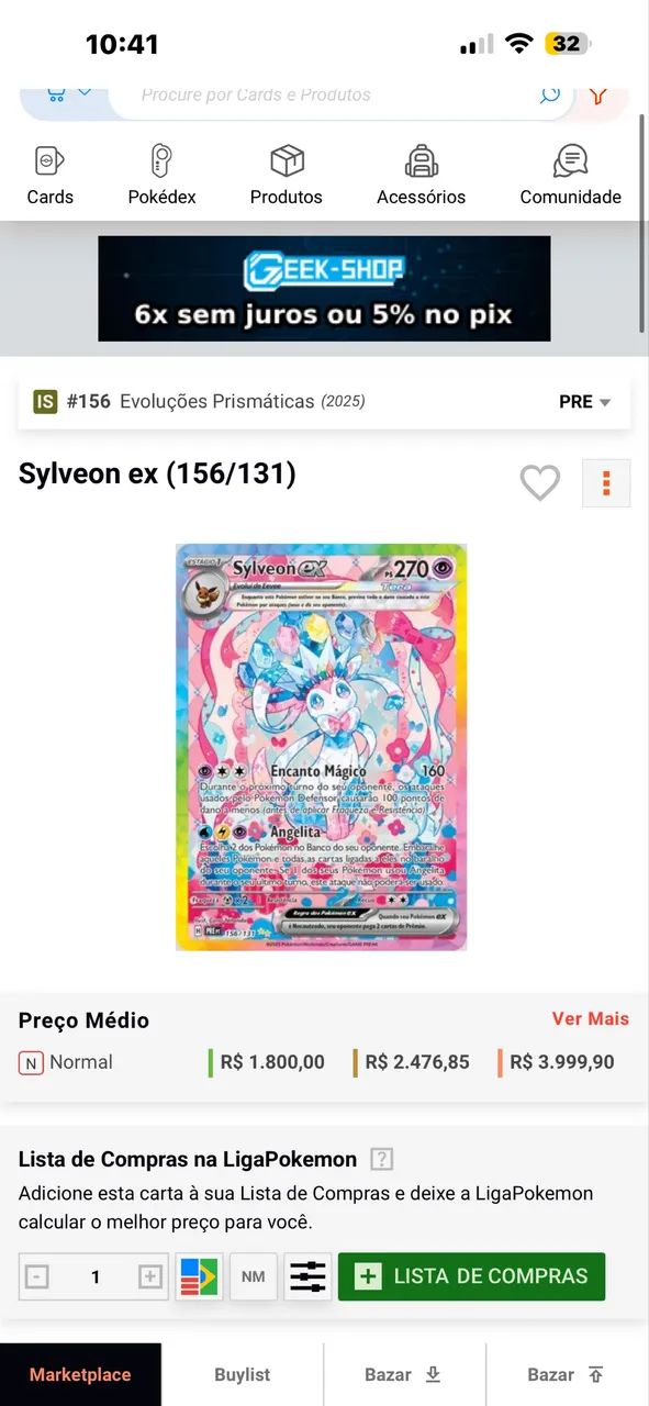 Sylveon ex e blastoise e piplup gx +carta brinde não aceito devolução! - Foto 3