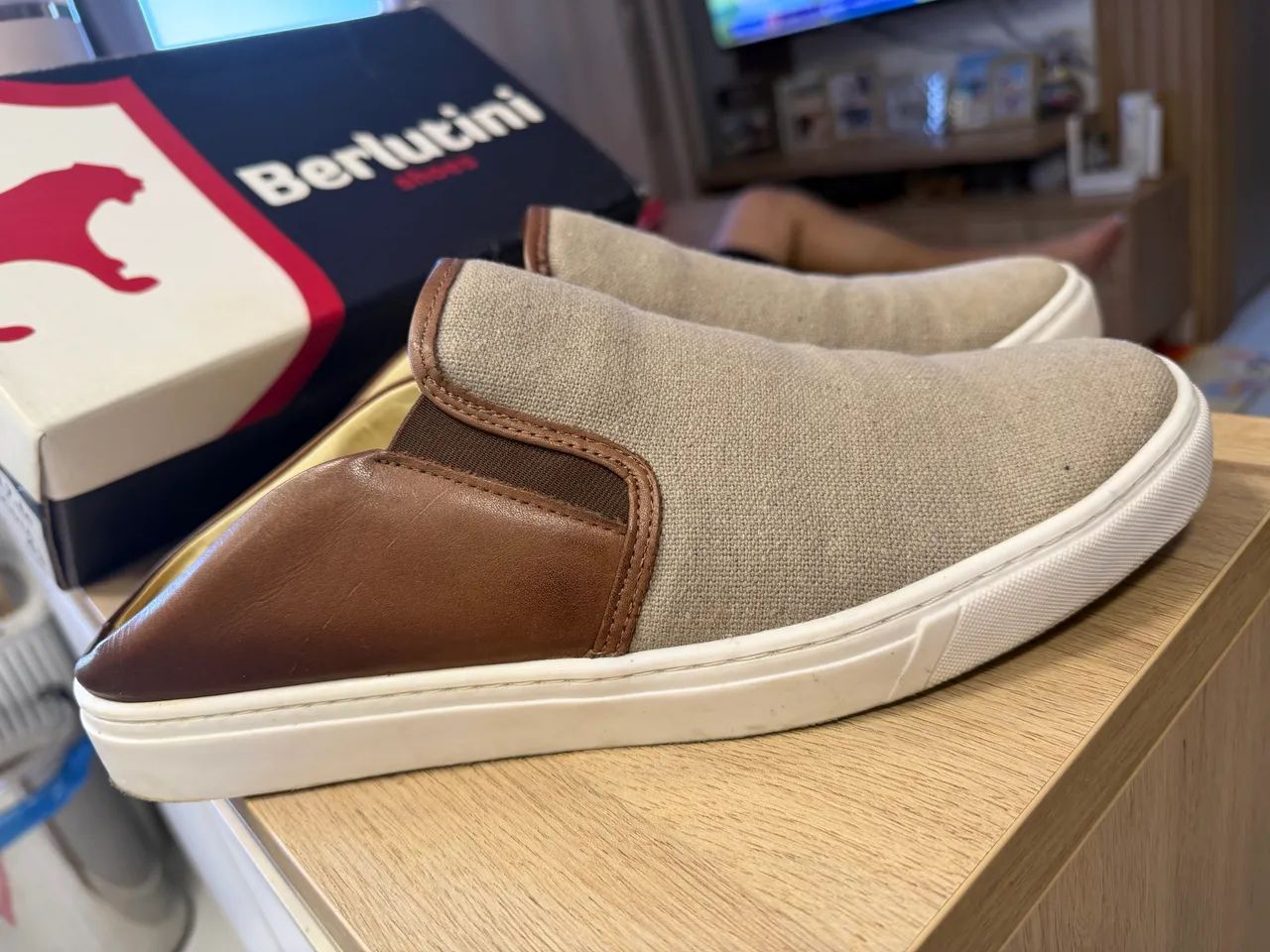 Sapato Berlutini Slip On 44 Couro - Foto 3