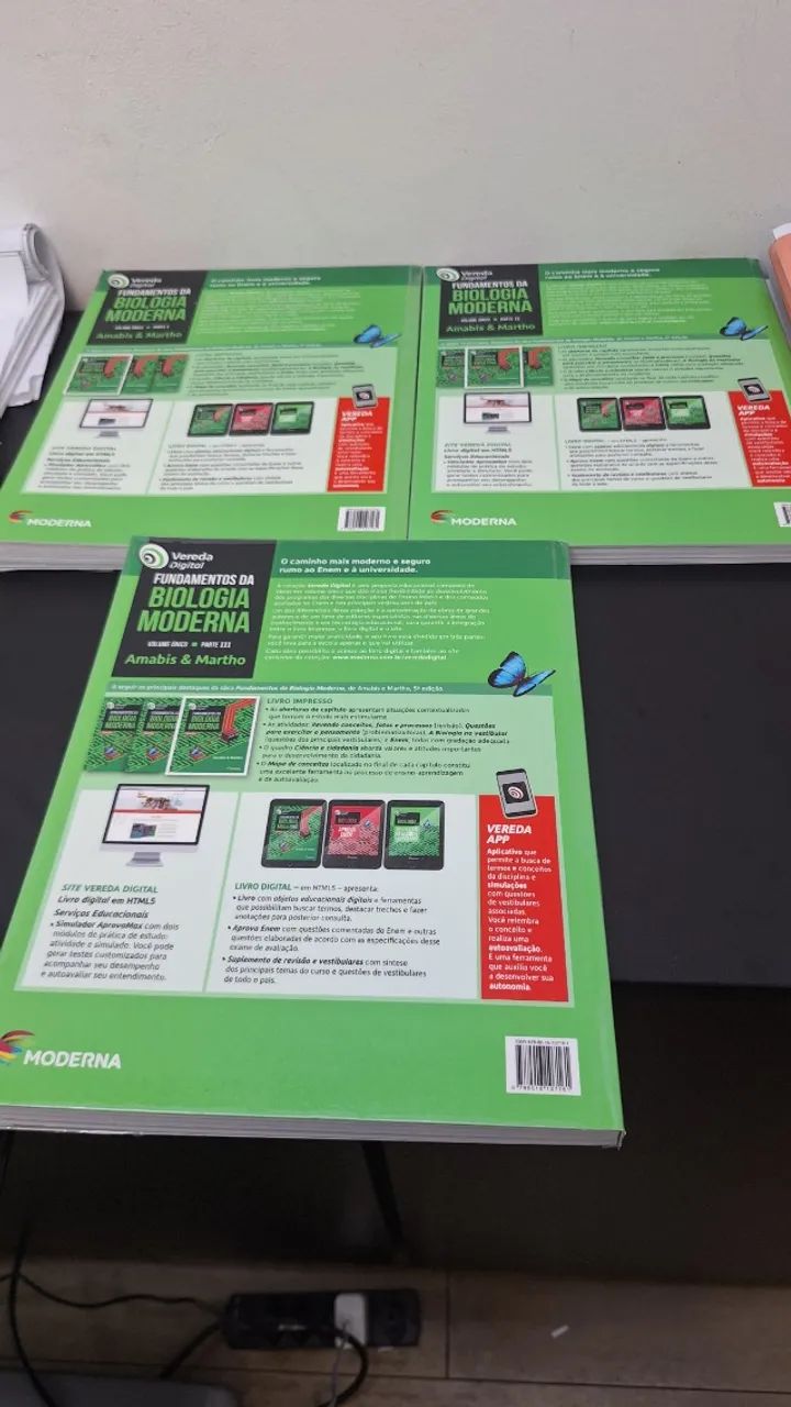 Kit Livro Didatico - Fundamentos da Biologia Moderna - Foto 2
