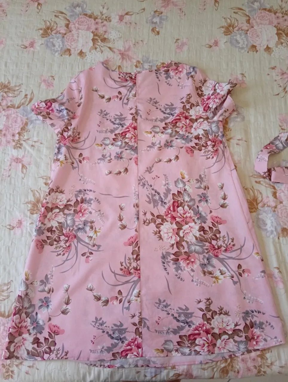 Vestido Rosa Estampado - Foto 4