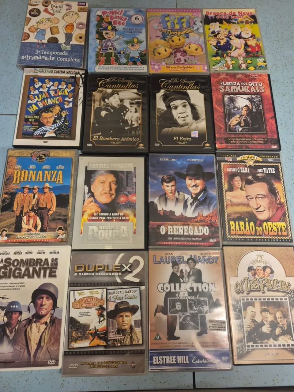 Lote 16 dvds, filmes e infantis