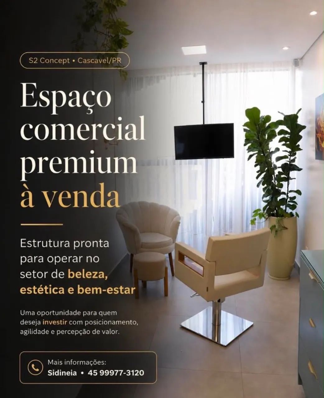 Espaço pronto salão/estética 