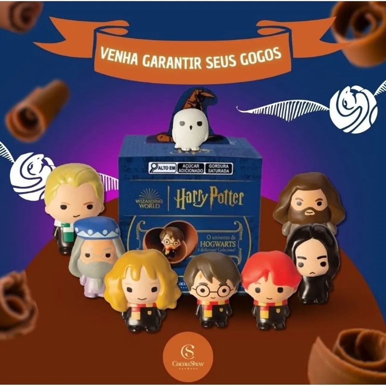 Coleção gogos do Harry Potter cacau show 
