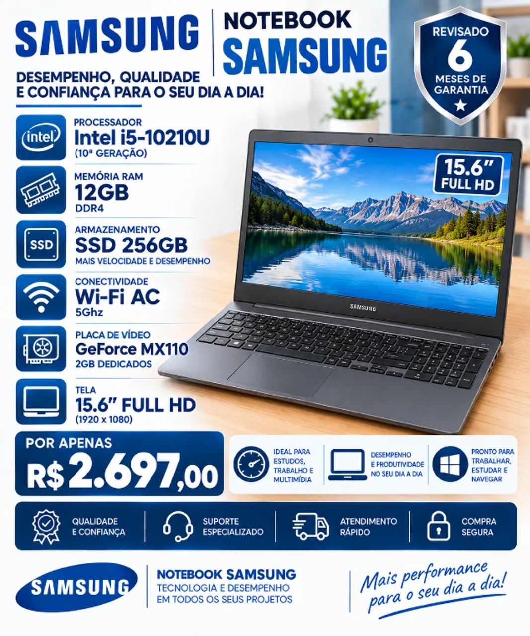 NOTEBOOK DELL INTEL i5 16GB RAM NVME 256GB - Foto 5