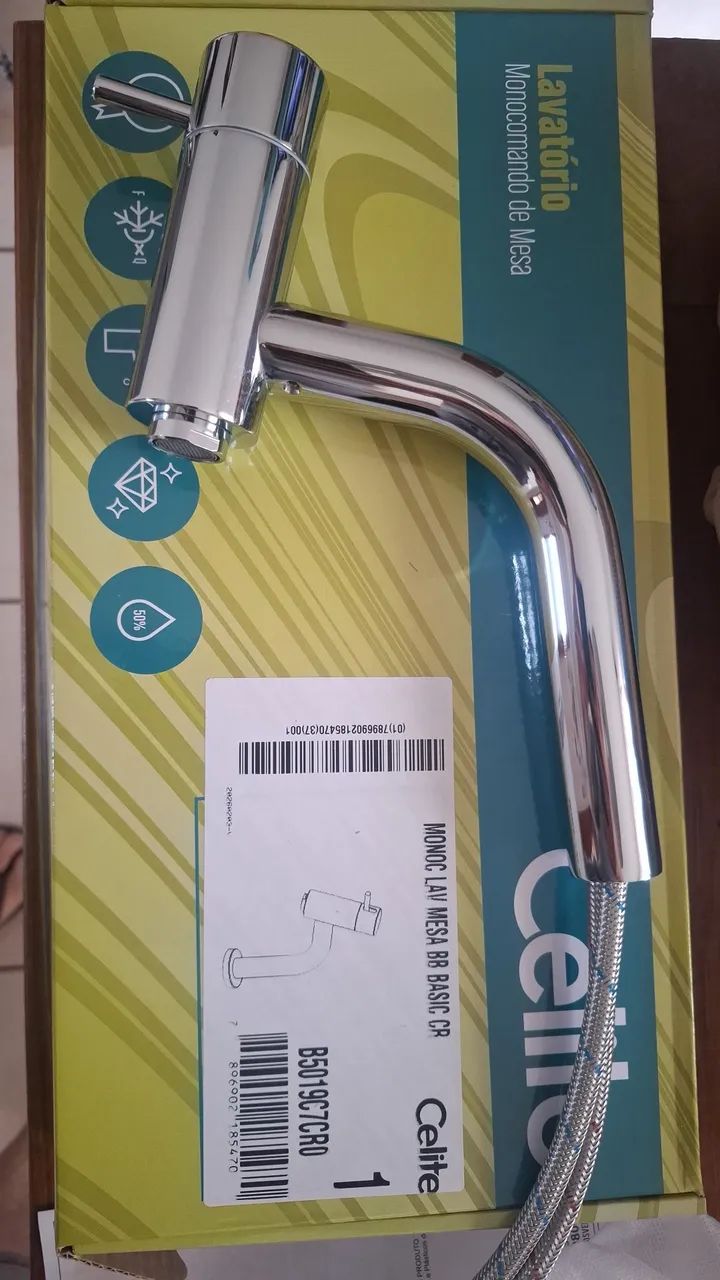 Monocomando lavatório celite