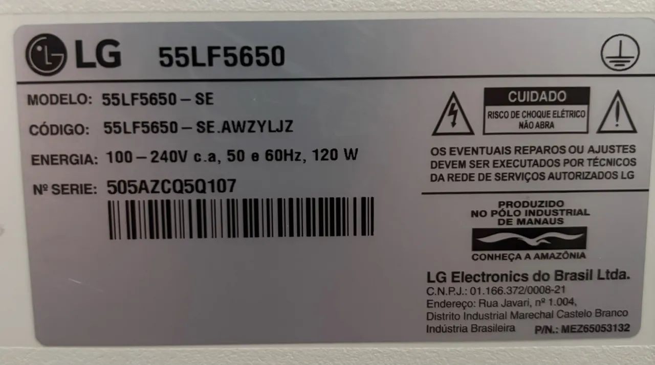 Televisor LG 55 polegadas - modelo 55LF5650 - Foto 2