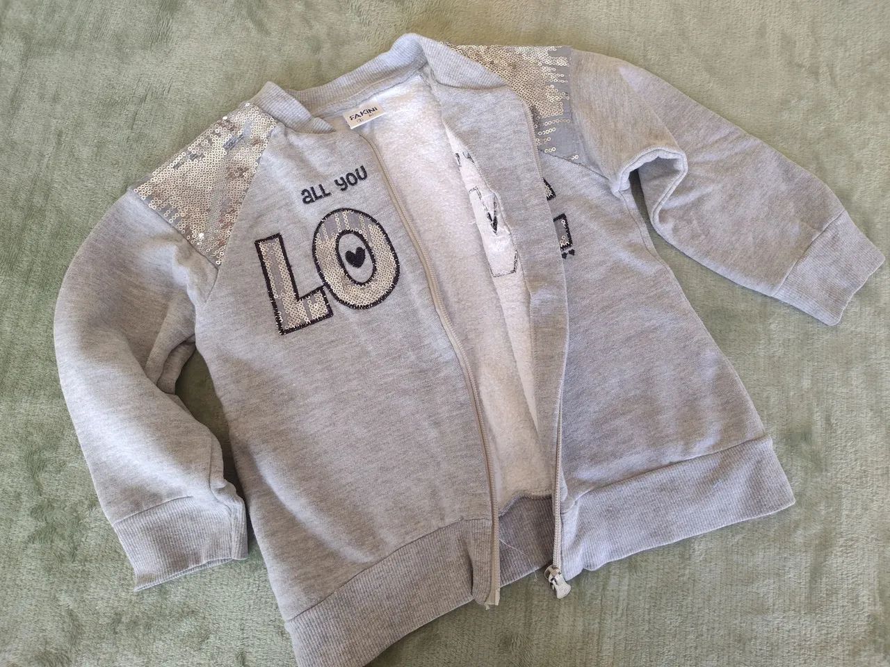 Calça jeans e casaco infantil menina  - Foto 2