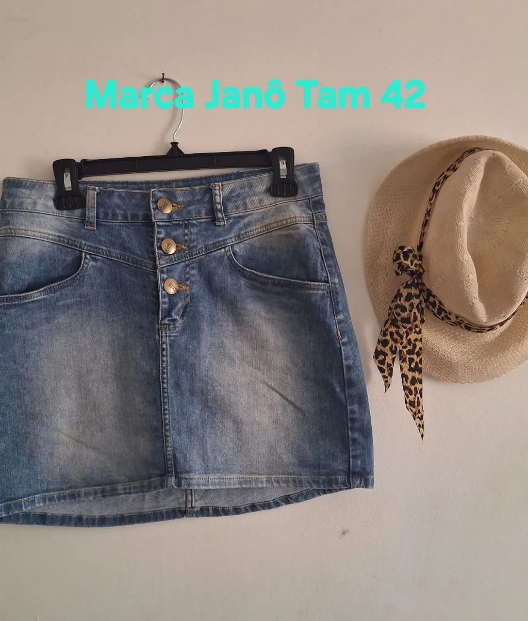 Mini saias Jeans tam 40 ate 48 - Foto 3