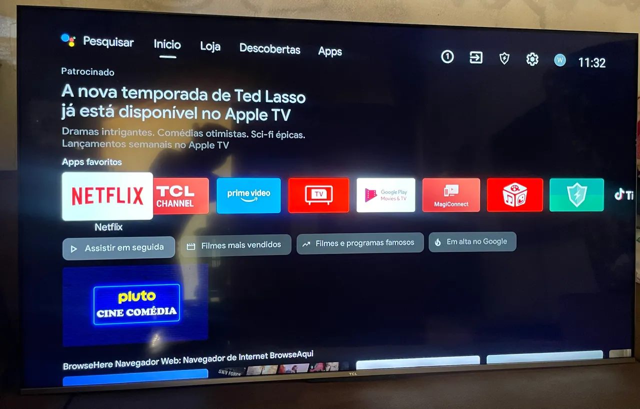 Smart TV 65 polegadas TCL - Usada (Perfeito Estado)