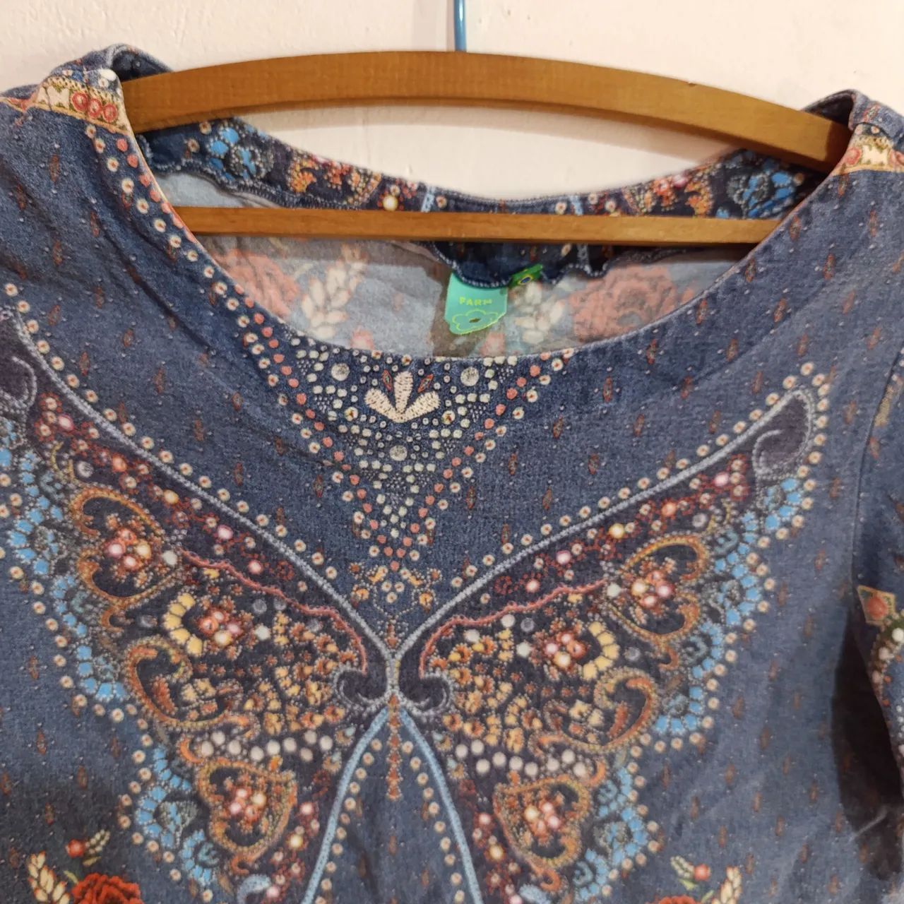 FARM Blusa Borboleta Estampada M - Foto 3