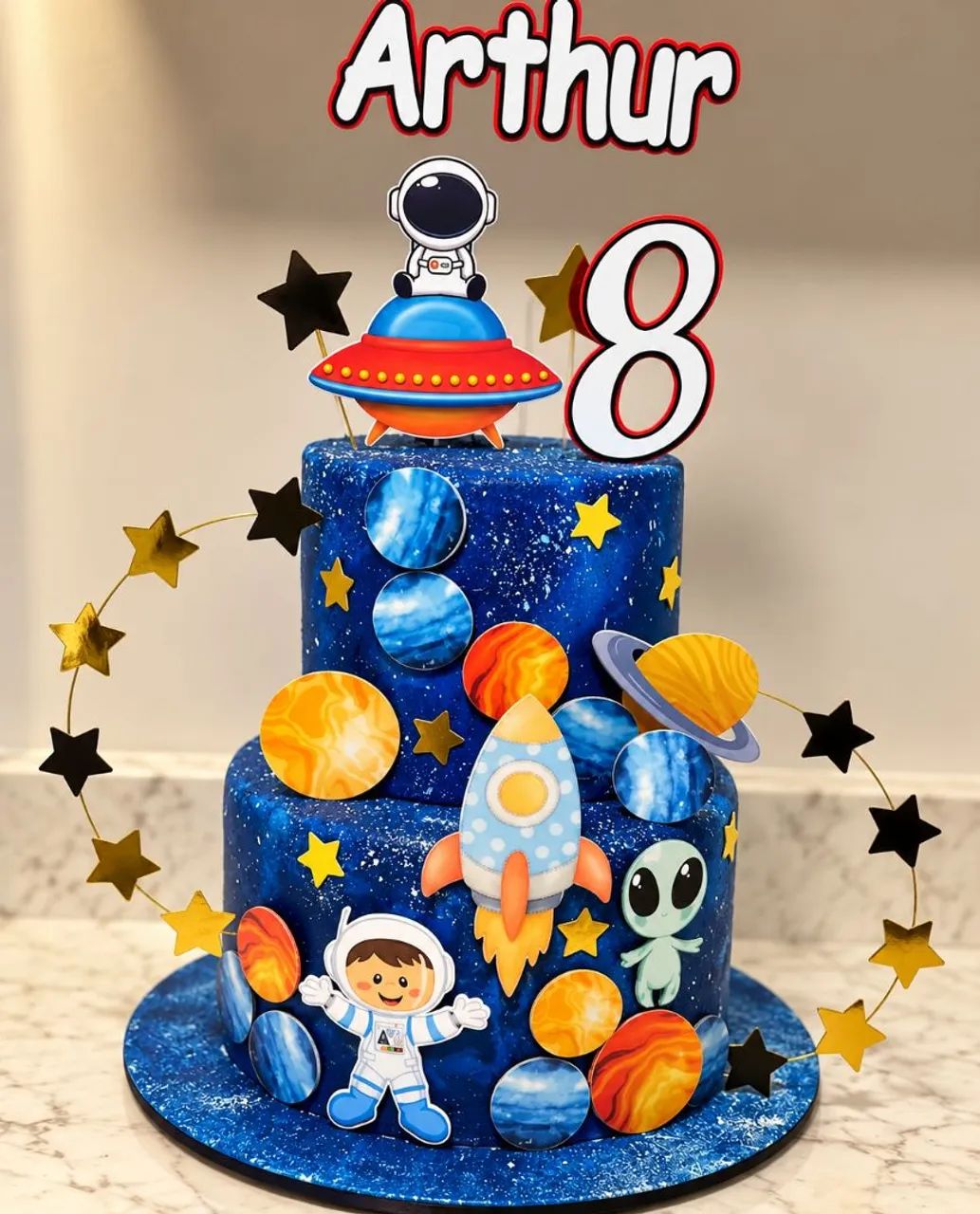 Topo de bolo personalizado 