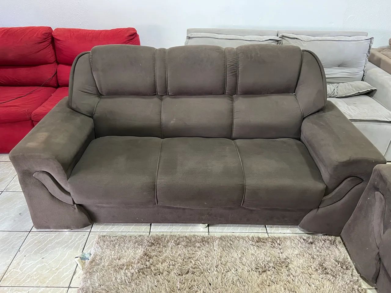 Vendo Jogo de Sofá 2 e 3 lugares em ótimo Estado Entrego * - Foto 2