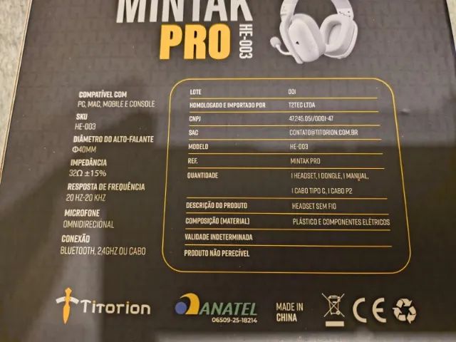 Headset Mintak Pro sem fio - Foto 2