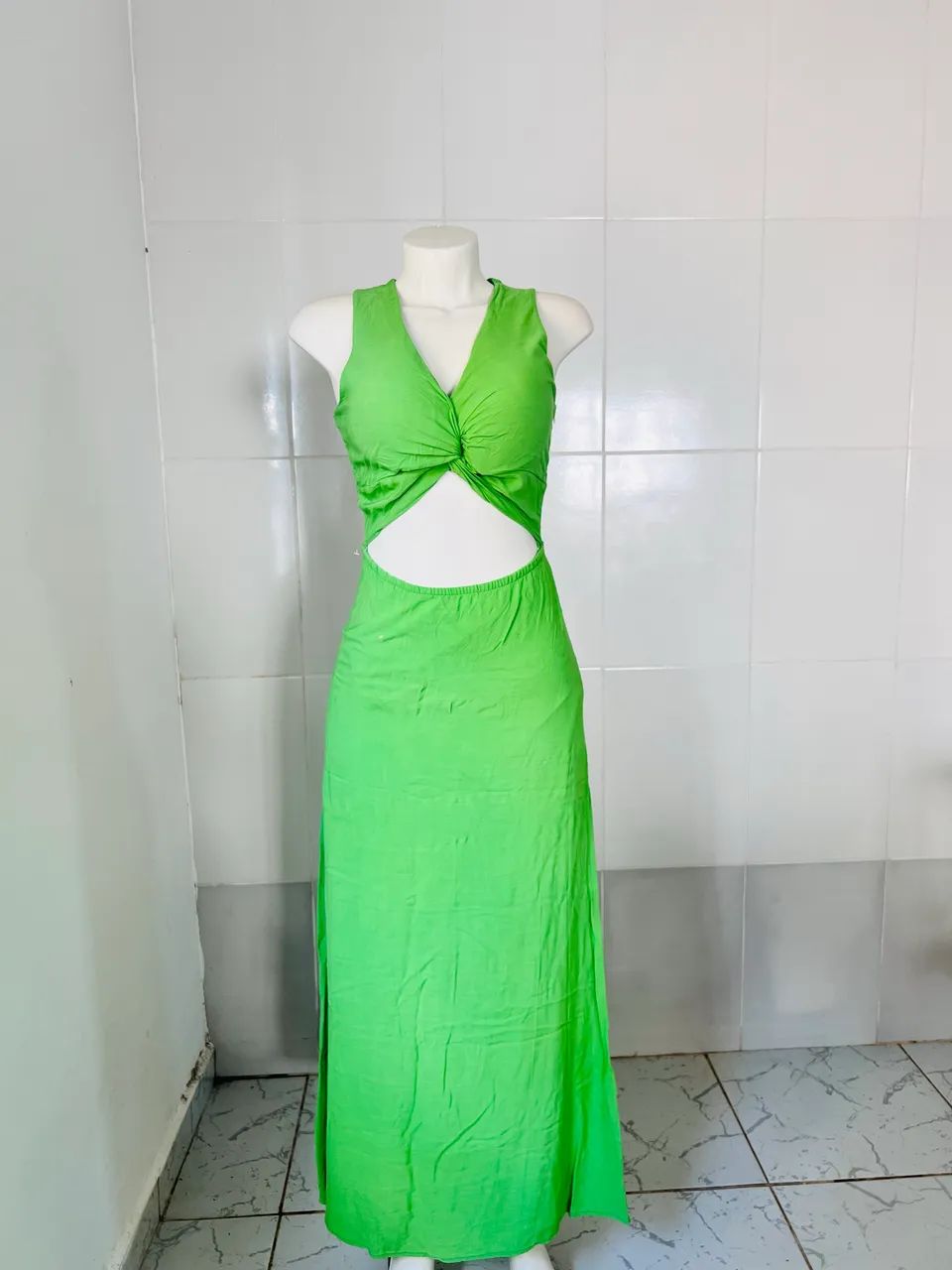Vestido longo verde Elegante  - Foto 2