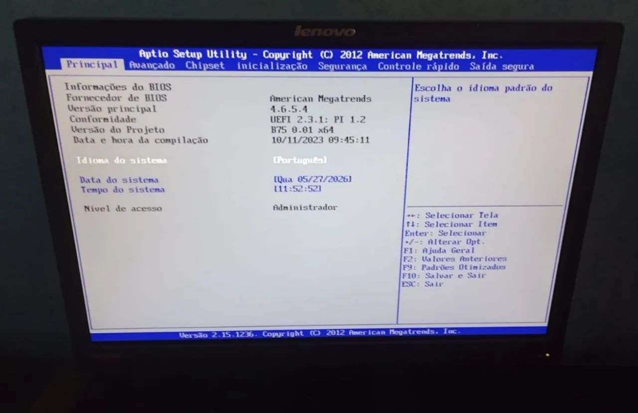 Monitor lenovo