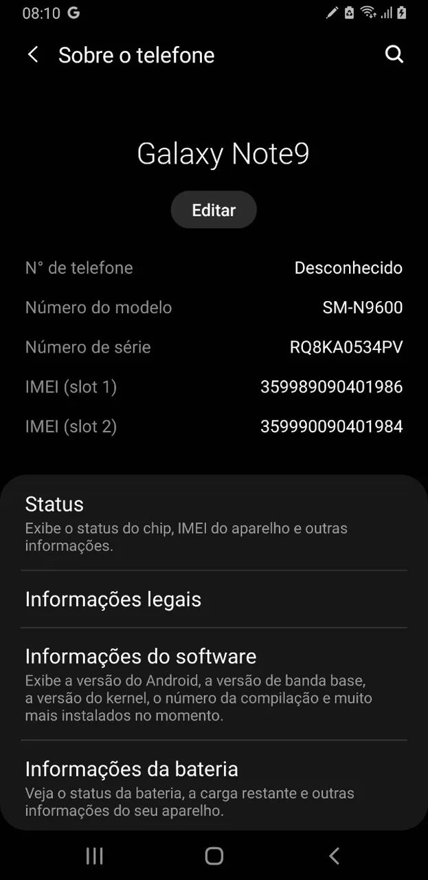 Celular Samsung Galaxy Note 9 SM-N9600 Funcionando c/ detalhes - Foto 4