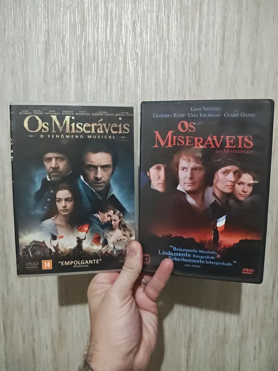 Os Miseráveis 2x Filmes DVD Original 
