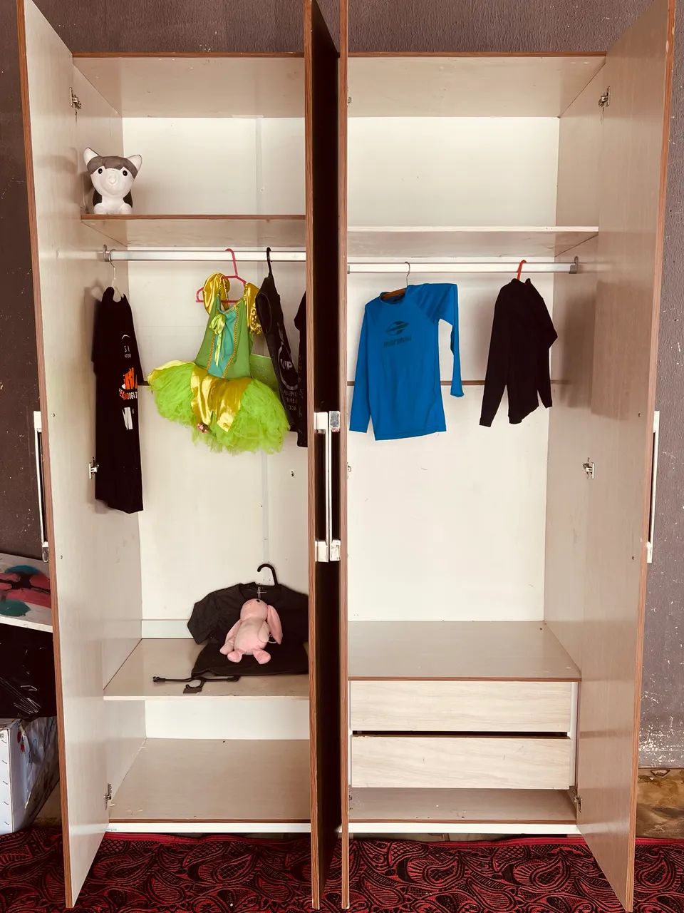 Guarda Roupa e cama de solteiro MDF Seminovos - Foto 4