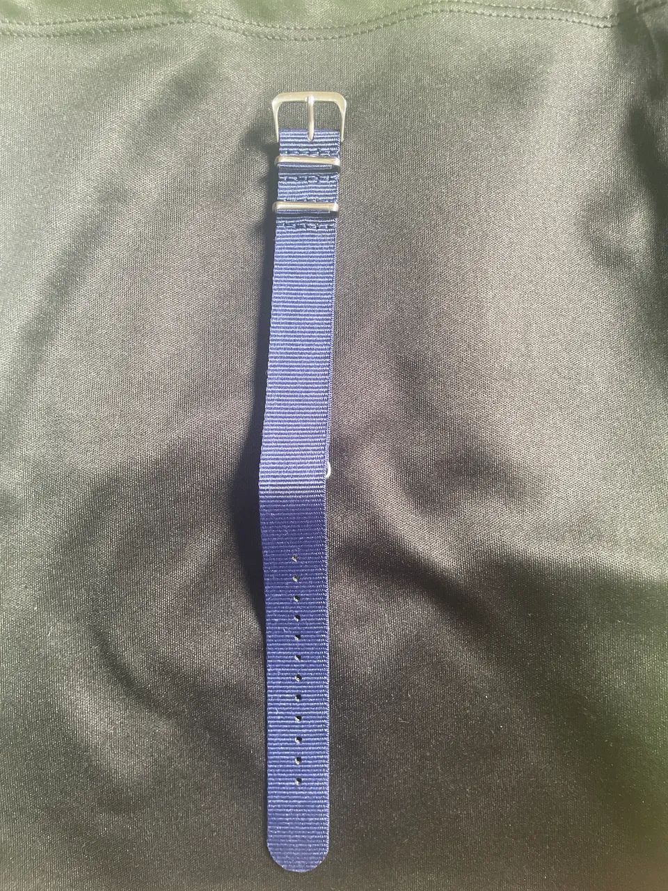 Pulseira NATO azul para relógios 20mm - Foto 3