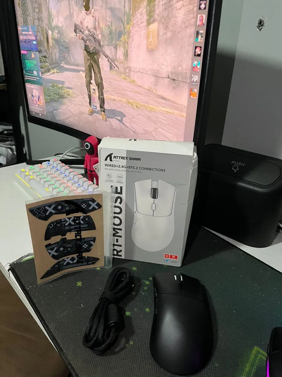 Mouse gamer Attack shark R1 - Foto 2