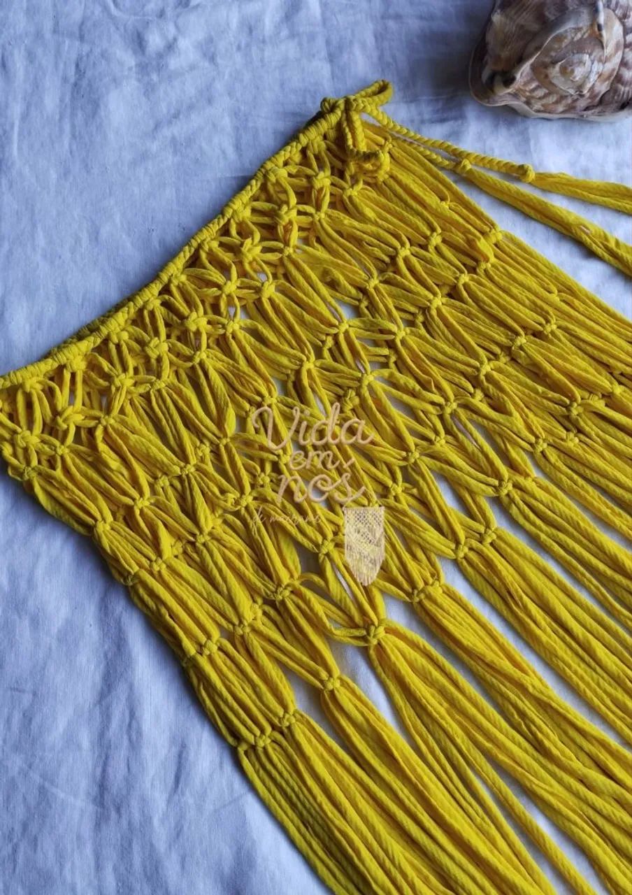 Saída de praia em macrame