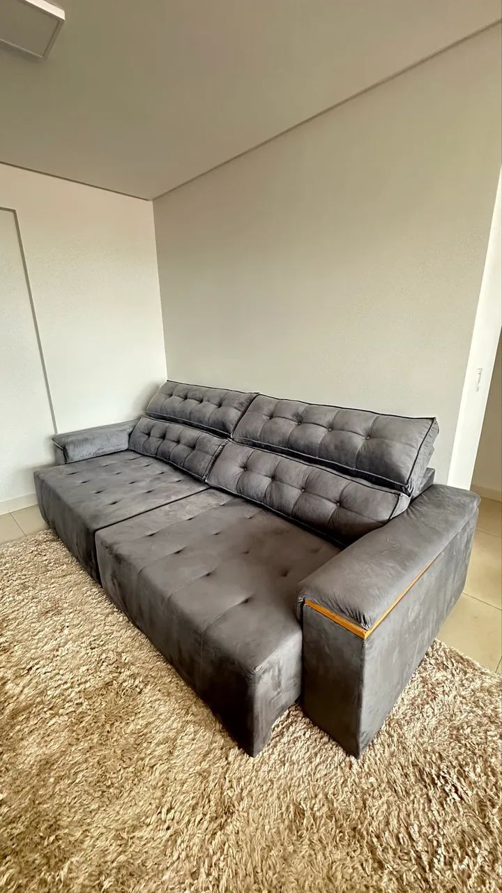 Sofá retratil seminovo - Foto 4