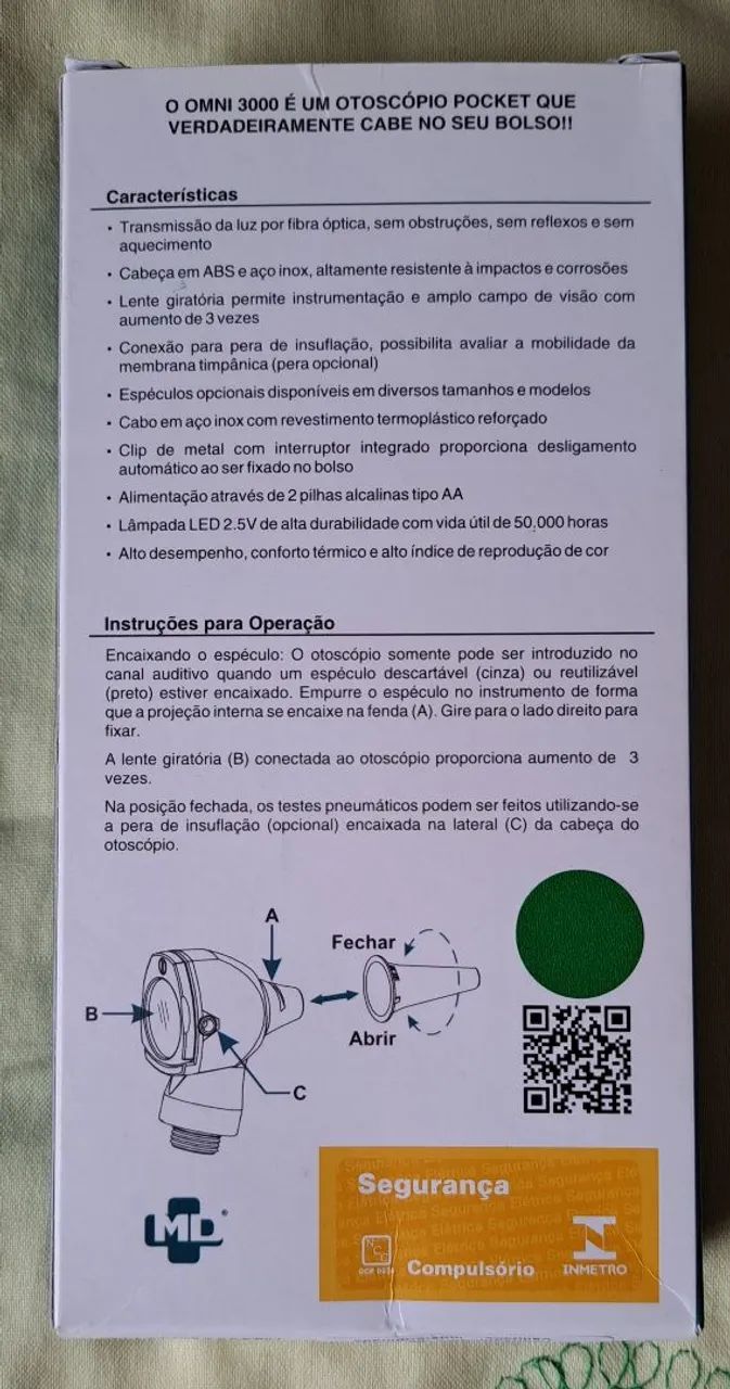 Otoscópio LED MD, omni 3000 - Foto 2