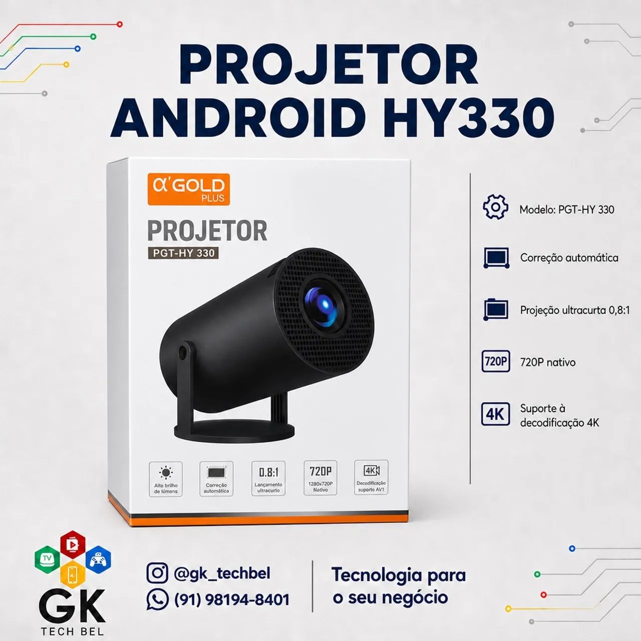 Projetor Android Hy330 (entrega gratis)