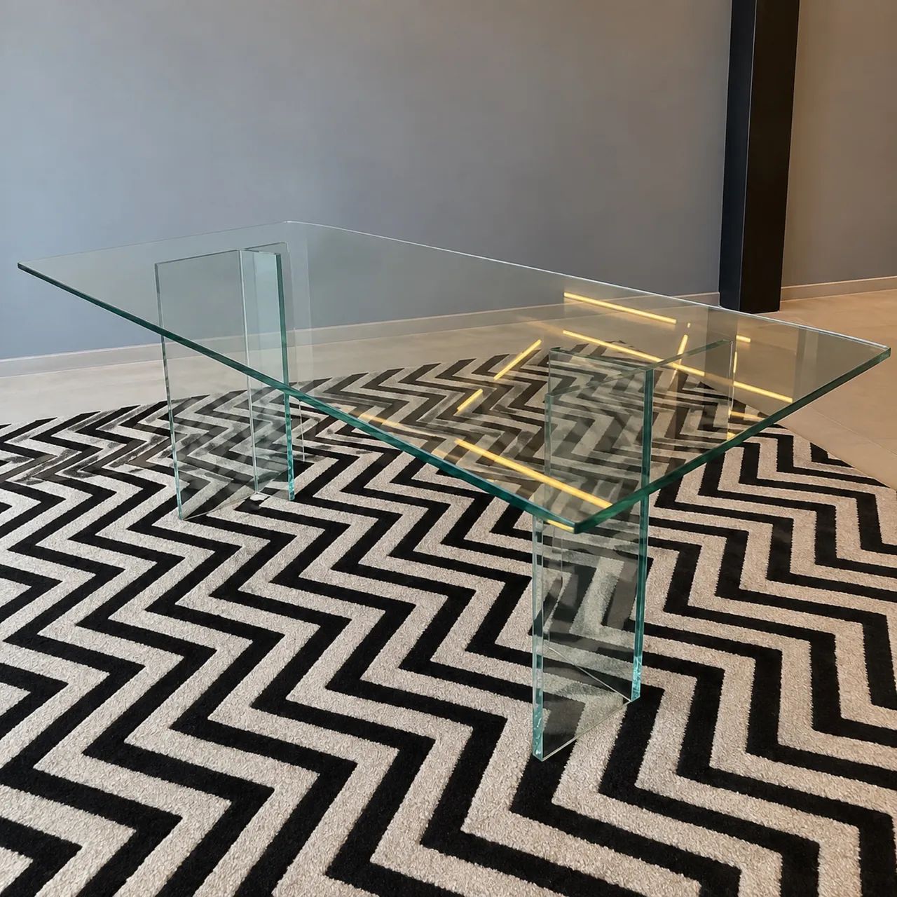 Mesa de Jantar 8 Lugares de Vidro - Foto 3