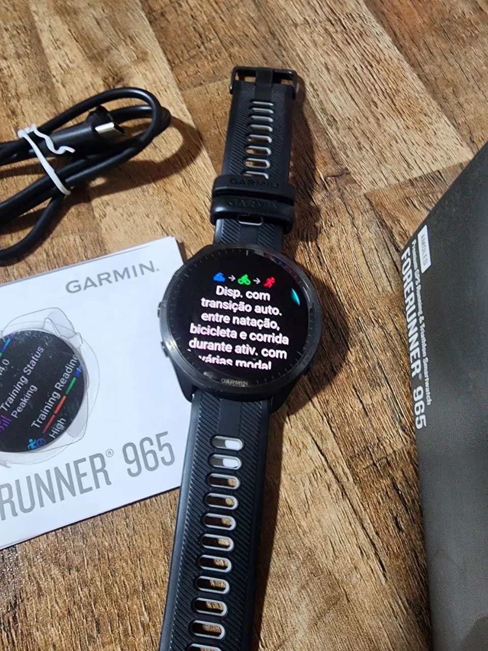 GARMIN FORERUNNER 965 AMOLED - IMPECÁVEL + CAIXA + ACESSÓRIOS - Foto 4