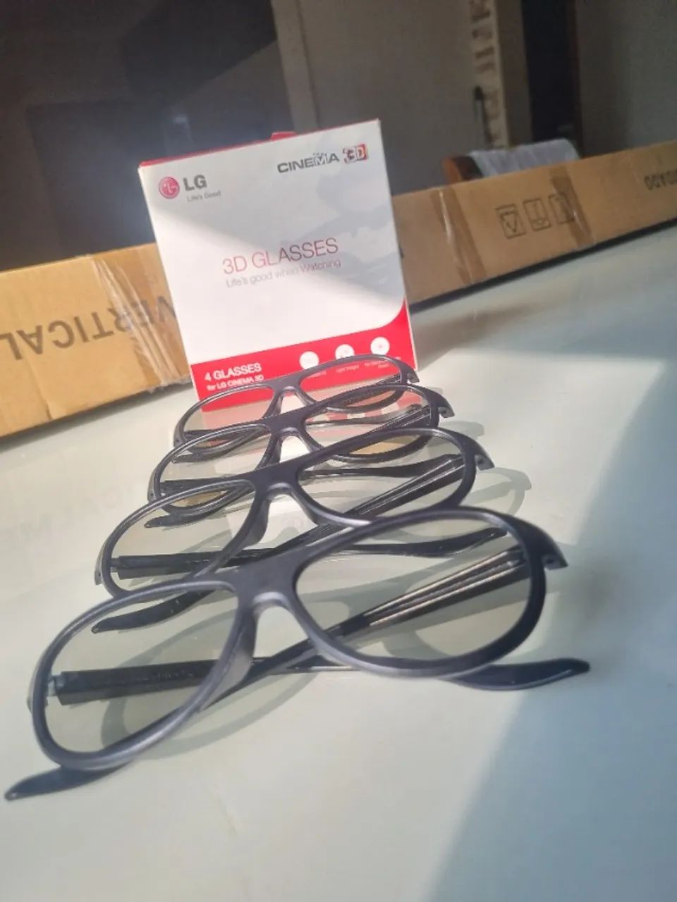 4 OCULOS 3D PASSIVOS LG