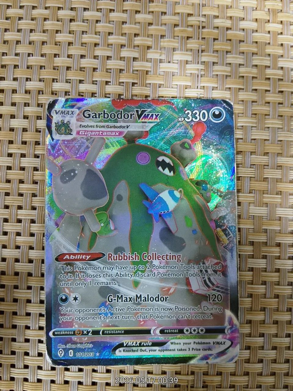 garbodor vmax pokemon card value Garbodor VMAX 033/063 main image 1