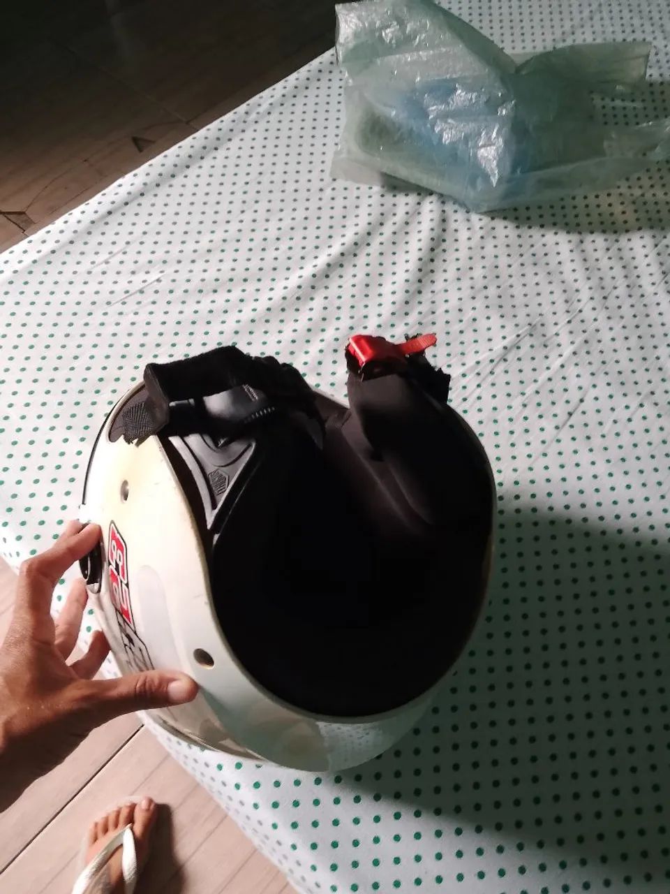 Capacete Taurus branco 56 - Foto 3