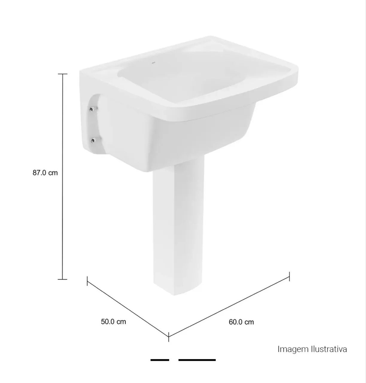 Tanque Deca 40L Branco 