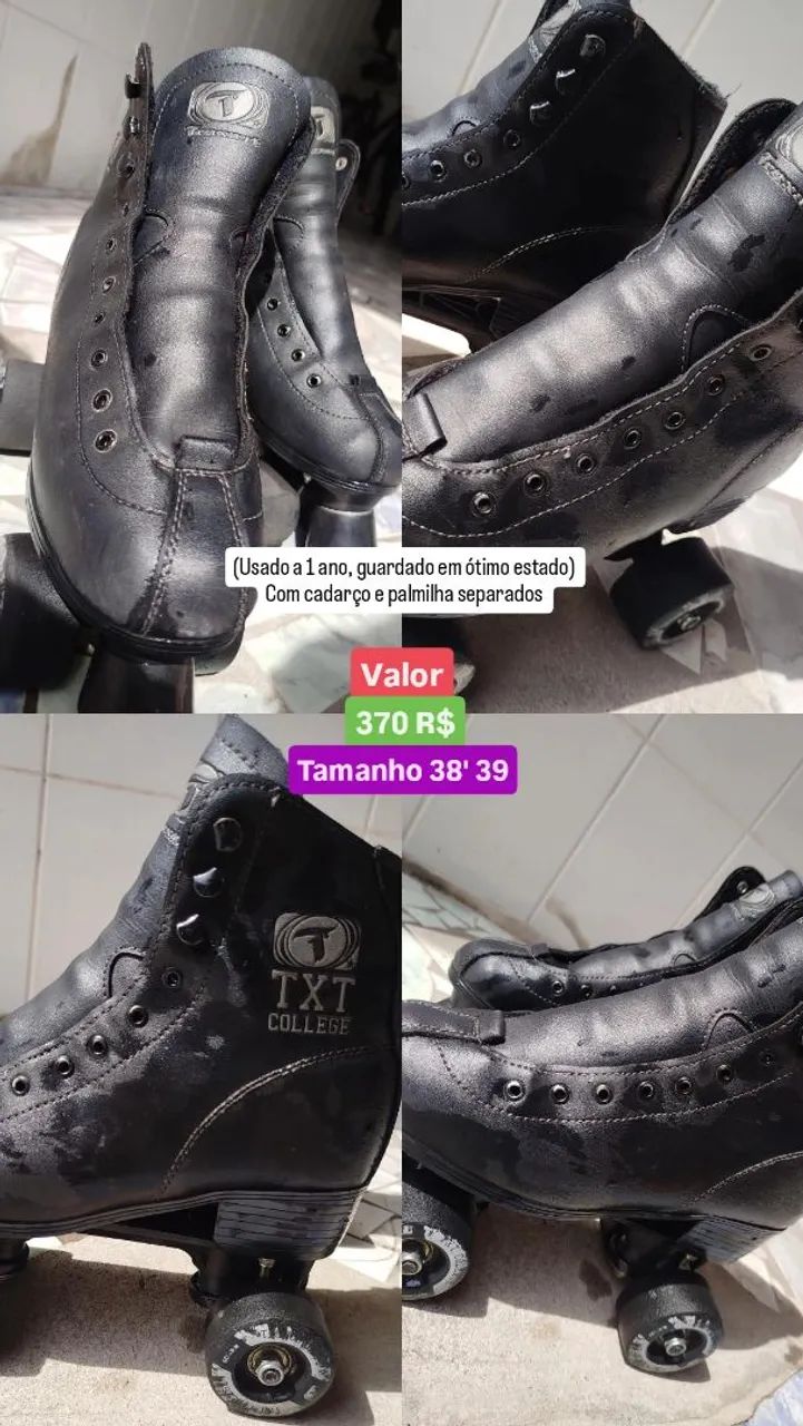 <3PATINS TXT COLLEGE  4 rodas (número 38'39)