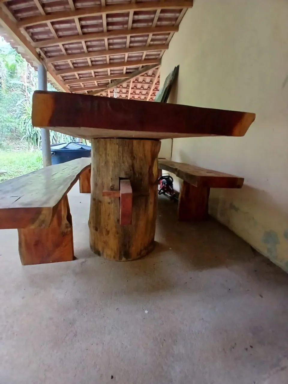 Mesa de madeira rústica  - Foto 4