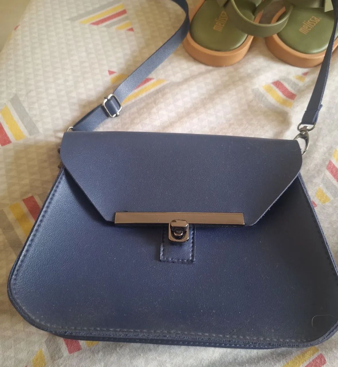 Bolsa azul pequena