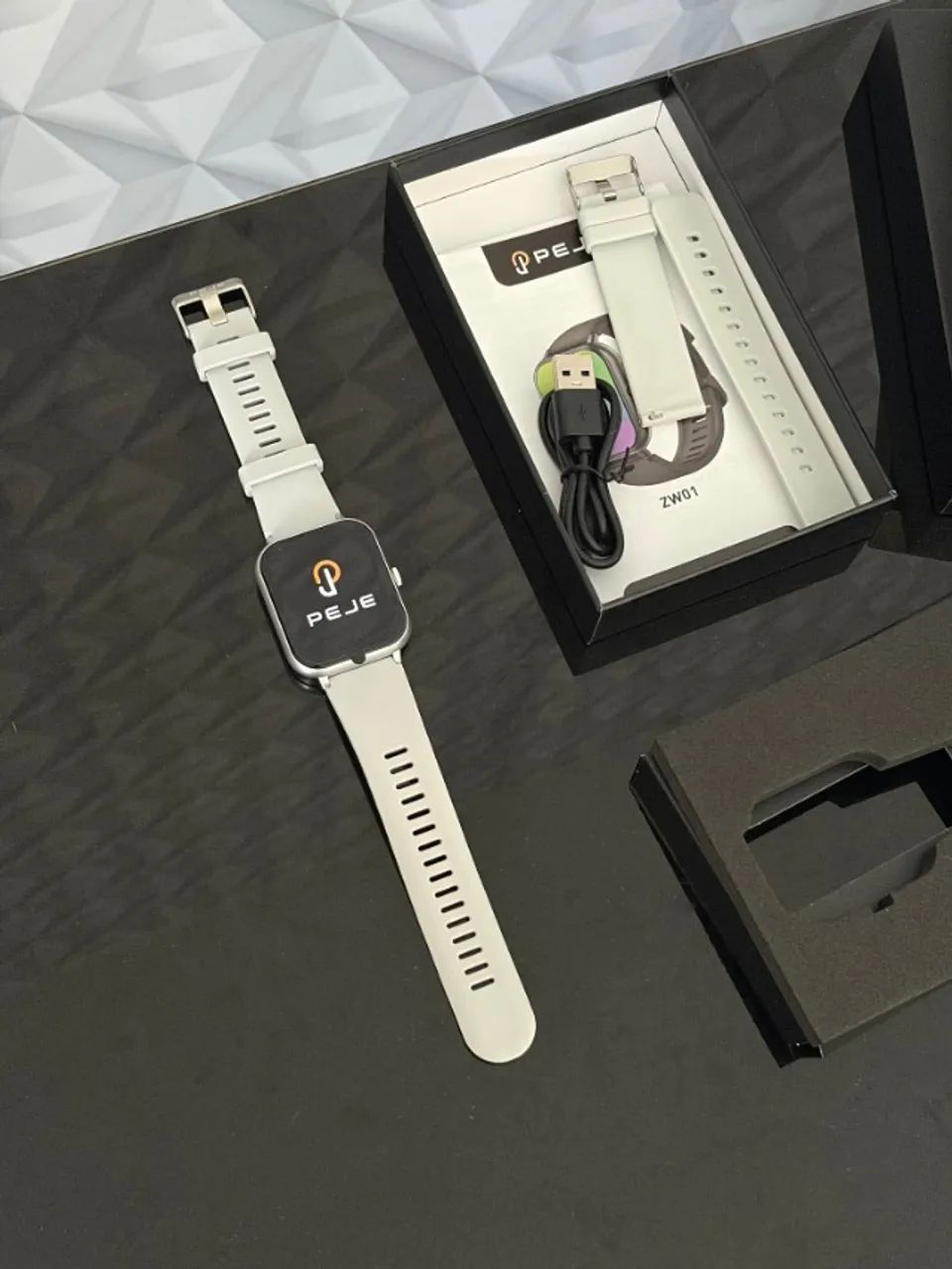 Smartwatch PEJE ZW01 (Com 2 Pulseiras) - Foto 4