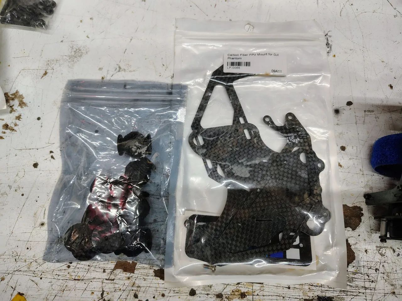 gimbal de fibra de carbono para drone