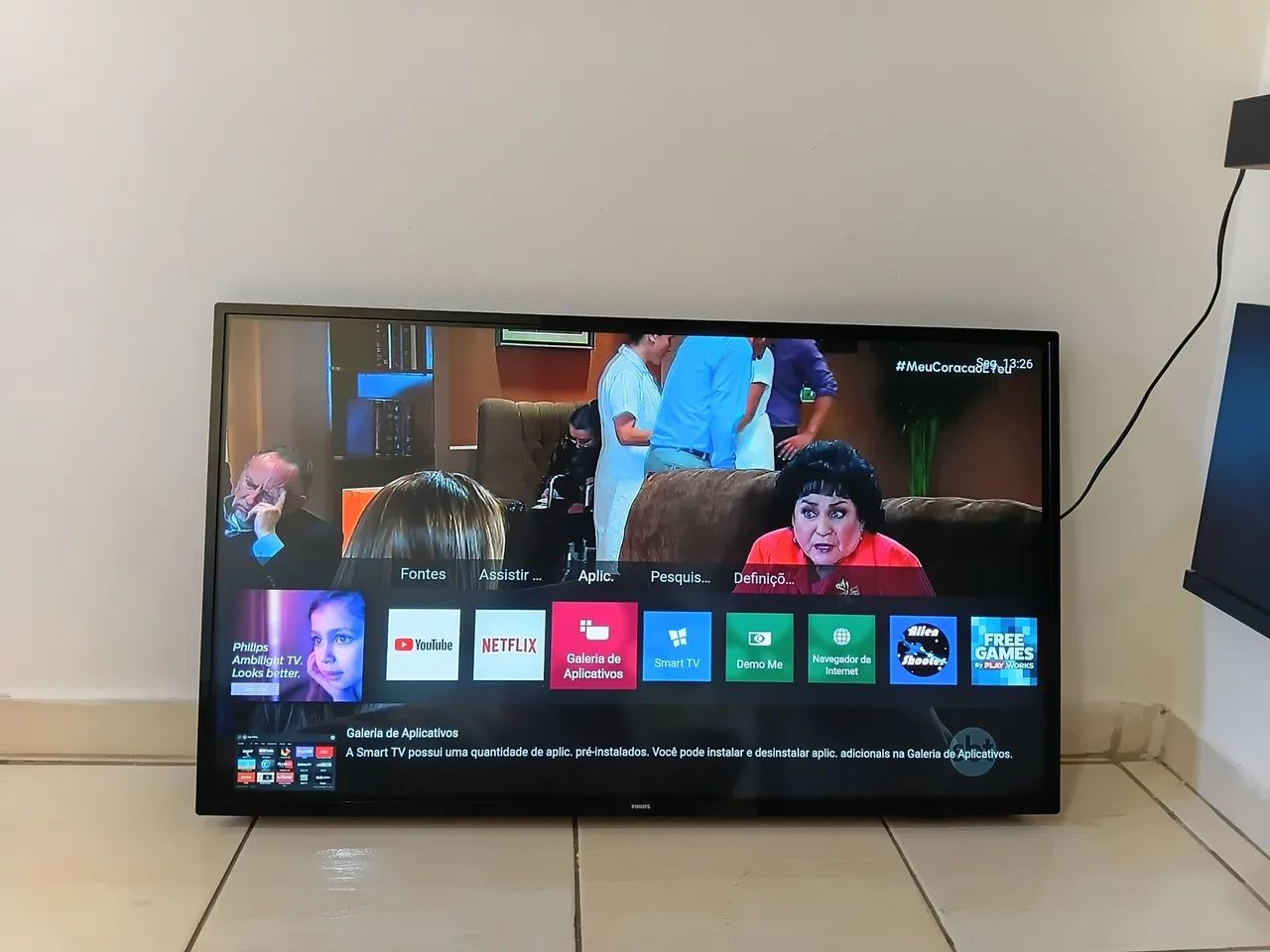 Smart tv Philips 43 polegadas funcionando certinho  - Foto 3