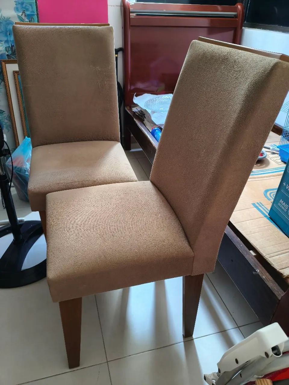 Cadeira de jantar estofada