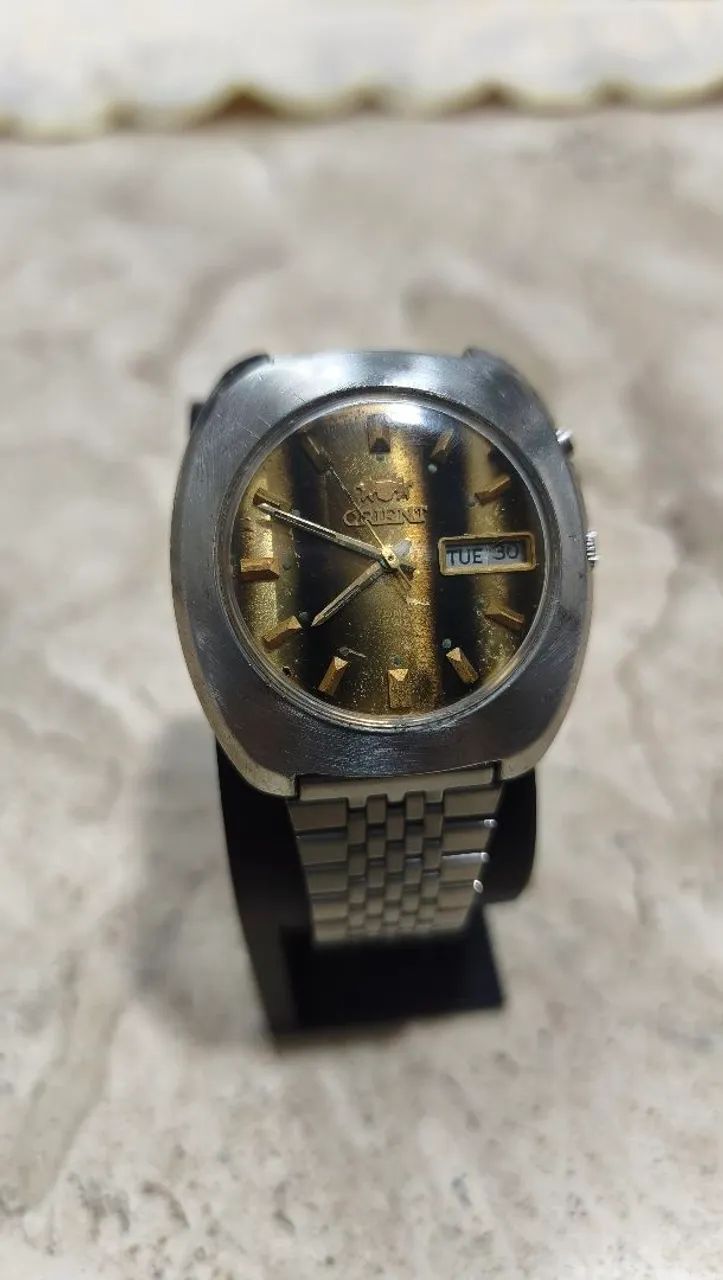 Relógio Orient Automático Dourado Degradê 