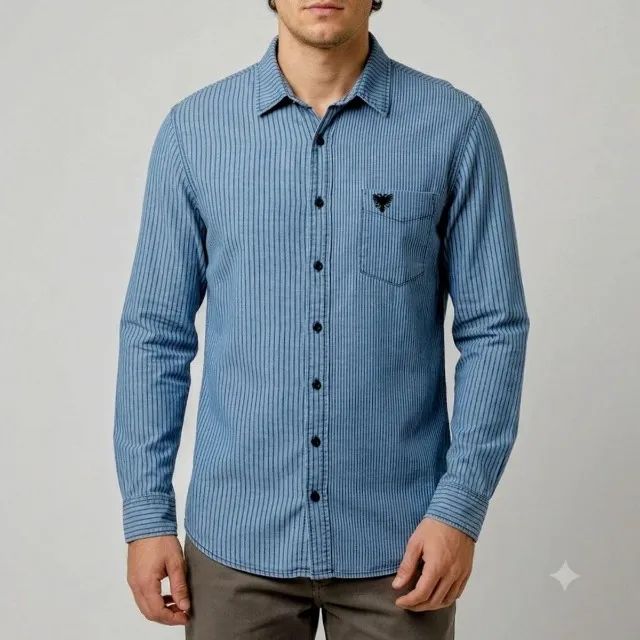Camisa jeans masculina Cavalera original - veste M e G
