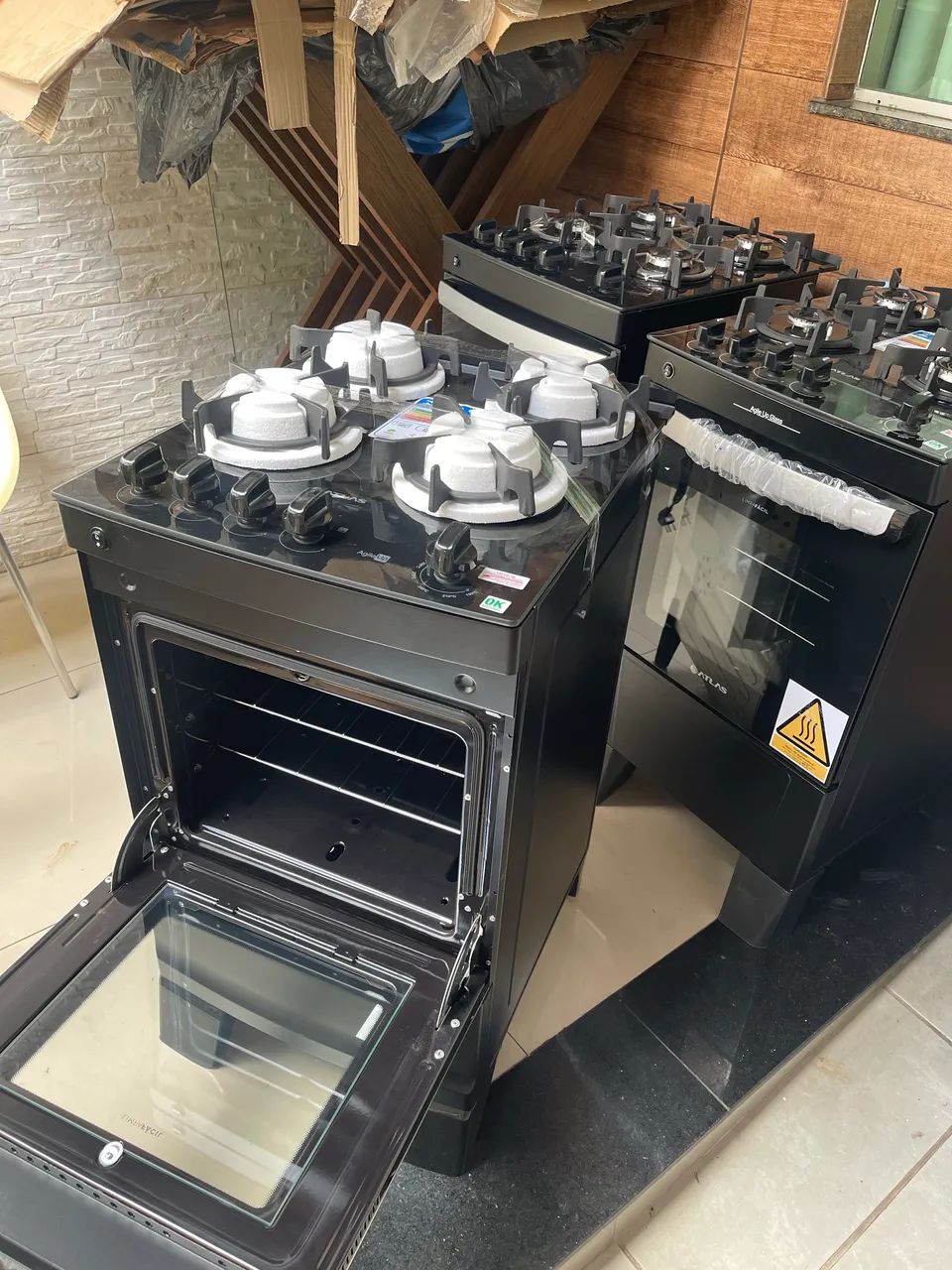 Fogão atlas mesa vidro agile! Entrego sem taxa - Foto 2