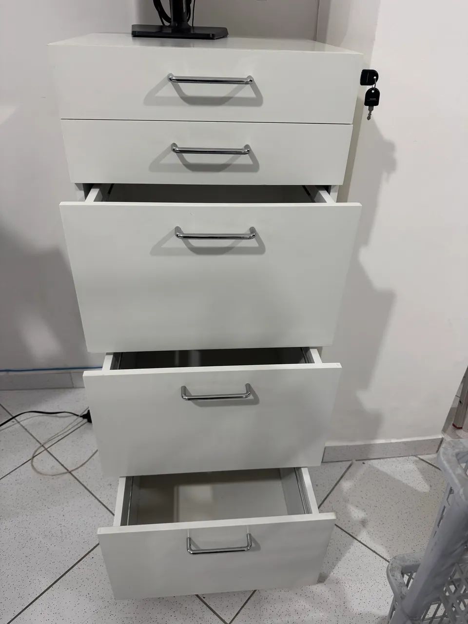 Arquivo Escritório Gaveteiro Branco  - Foto 2