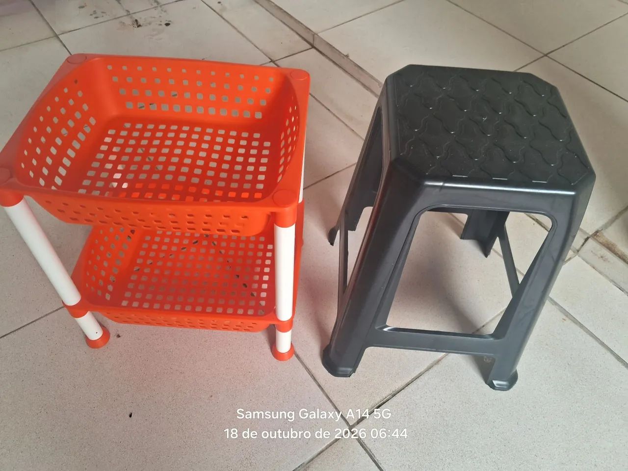 Kit banqueta e fruteira