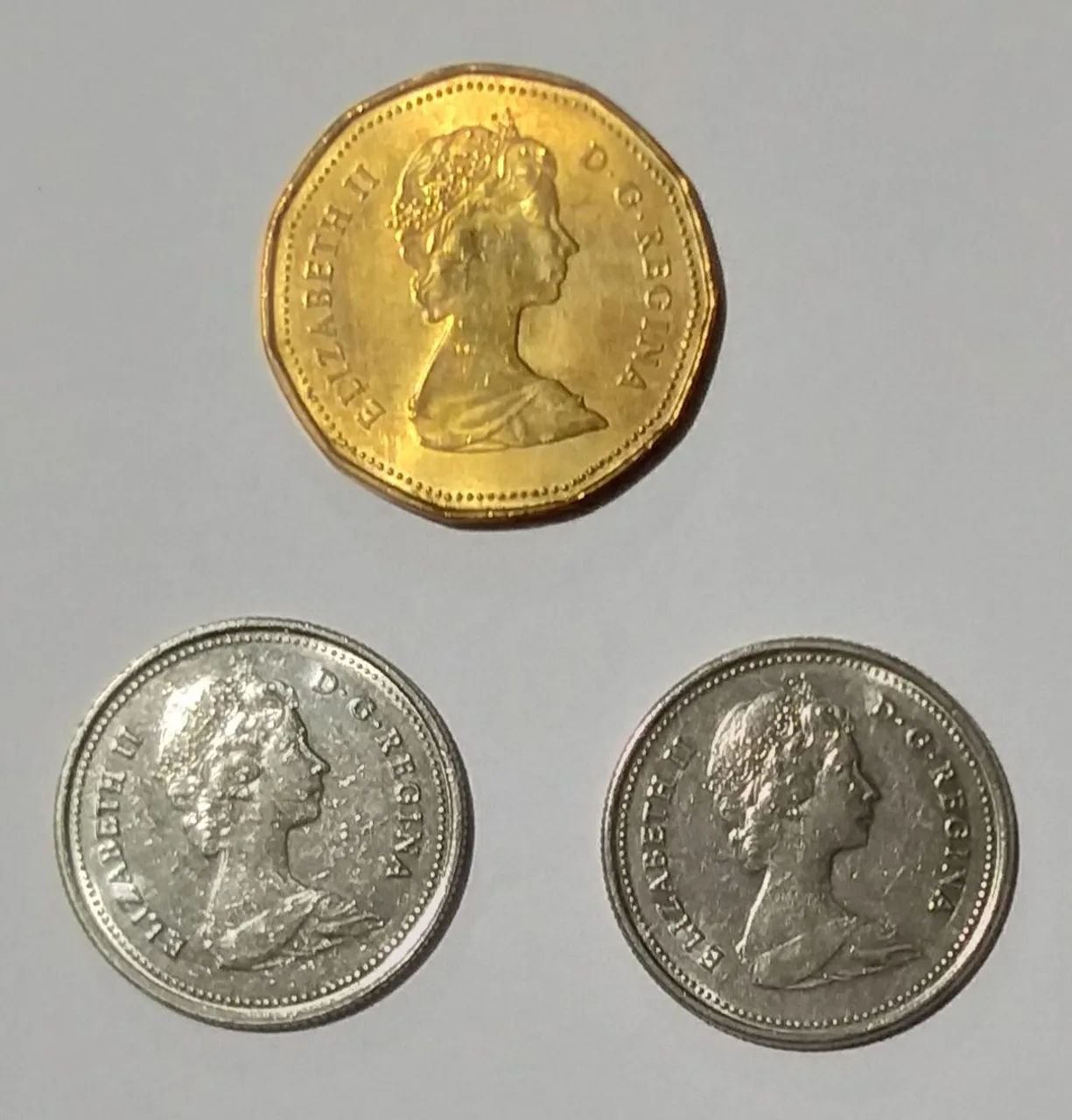 MOEDAS DO CANADÁ, 1982, 1984, 1987. - Foto 3