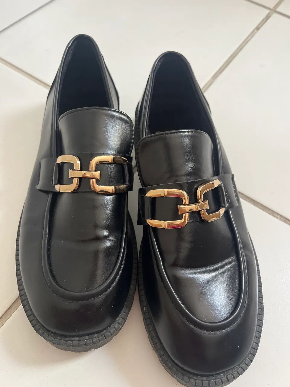 Mocassim tratorado preto 38/39 - Foto 2