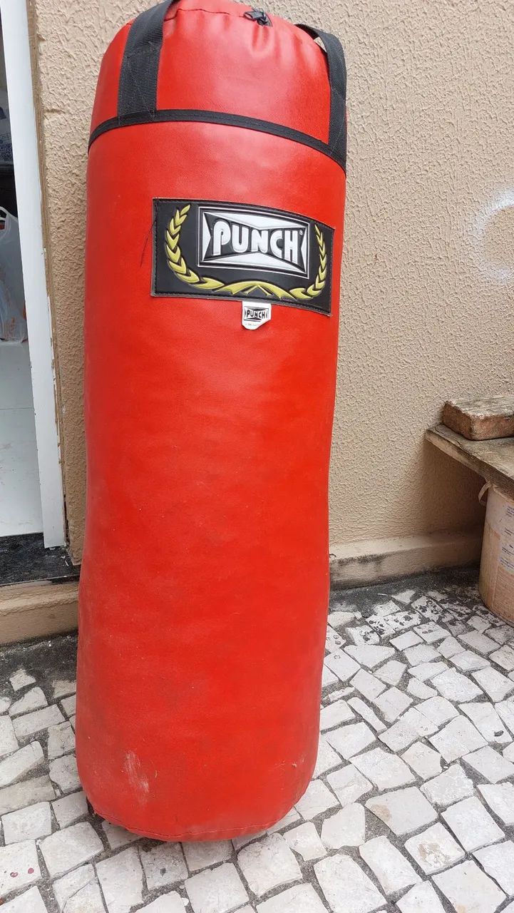 Saco de pancadas profissional punch vermelho