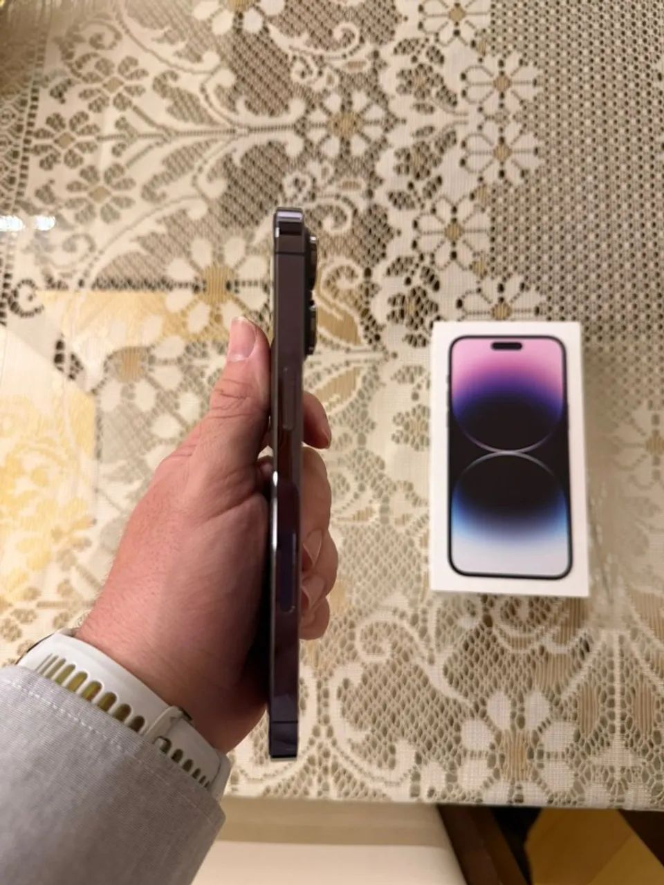 iPhone 14 Pro Max 256GB Roxo - Impecável - Bateria 100